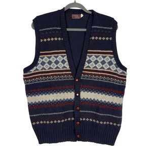 Cambridge Classics 100% Wool Knit‎ Vest - Men’s L